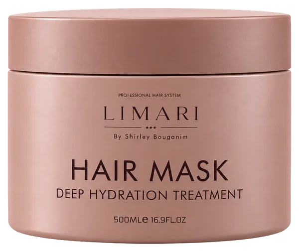 מסכת שיער Deep Hydration של LIMARI, צנצנת ורודה